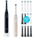 Produktbild: Oral-B Elektrische Zahnbürste - iO 2 + 2. Handstück - Night Black/Calm Pink +...