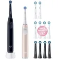 Produktbild: Oral-B Elektrische Zahnbürste - iO 2 + 2. Handstück - Night Black/Calm Pink +...