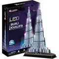Produktbild: 3D-Puzzle mit 136 Teilen. Burj Khalifa + LED