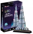Produktbild: Puzzle 3D 136 elementów. Burj Khalifa + LED - Cubicfun
