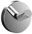 Produktbild: EMCO Round Haken zur Wandmontage I pflegeleichter Aufhänger aus Aluminium für ein Handtuch I eleganter Handtuchhaken zum Schrauben I chrom