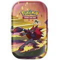 Produktbild: Pokémon Mini-Tin-Box Karmesin & Purpur – Nebel der Sagen – Zoroark (2 Boosterpacks & 1 Stickerbogen)