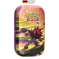 Produktbild: Pokémon -Sammelkartenspiel: Mini-Tin-Box Karmesin & Purpur - Nebel der Sagen - Zoroark (2 Boosterpacks & 1 Stickerbogen)