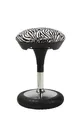 Produktbild: TOPSTAR Sitness 20 Animal Collection, ergonomischer Sitzhocker, drehbarer Arbeitshocker, Bürohocker mit Schwingeffekt, Zebra