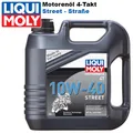 Produktbild: Liqui Moly 4T Motorbike Motoröl 1243 10W-40 Street 4L Motorradöl teilsynthetisch