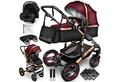 Produktbild: KIDUKU Kombi-Kinderwagen KIDUKU® 3 in 1 Kombi-Kinderwagen Buggy Reisebuggy inkl. Auto- Babyscha, Kindertisch