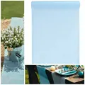 Produktbild: (0,43€/m) Vlies-Stoff 30cm weiches Material durchschimmernd Tischläufer Hochzeit