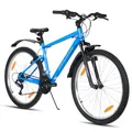 Produktbild: HILAND Mountainbike 27.5 Zoll Herren Studenten fahrräder, Gelände Pendlerfahrräder Mit 18 Gang, Doppel-V-Bremsen, stoßdämpfender Federgabel, Blau