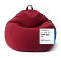 Produktbild: Lumaland Sitzsack Comfort Line XXL 100x120x50cm 315L Volumen, Bodenkissen Sitzkissen Bean Bag Lounge Gaming waschbar