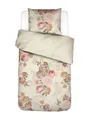 Produktbild: ESSENZA Bettwäsche Orianna Vanille, 135x200 + 1x 80x80 cm - 100% Bio-Baumwollsatin 220TC - Blumen