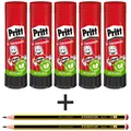 Produktbild: PRITT Klebestift 43g WA13 SPARPACK 5 Stück + 2 Bleistite GRATIS