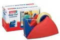 Produktbild: Tesa© Tischabroller fr Klebefilm tesa Easy Cut©, 66 m x 25 mm, rot-blau Abroller