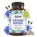 Produktbild: Yes Vegan® Vegan Complex (120 Kapseln) mit B12 K2 D3 Eisen Zink Selen und Omega 3, Mulivitamin