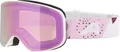 Produktbild: ALPINA Slope Q-Lite - Stylische Skibrille für Damen und Herren, Anti-Fog, effektive Luftzirkulation, Verspiegelte Scheibe, white-rose matt/rose