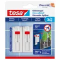 Produktbild: tesa 77764 Powerstrips Klebenagel für Fliesen & Metall, verstellbar, 3 kg, weiß 