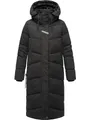 Produktbild: Navahoo Damen Wintermantel Warmer Steppmantel lang mit Kapuze Kuschelmausi Black Gr. M