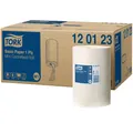 Produktbild: Essity Professional Hygiene Germany GmbH Tork Universal Wischtuch 310, 1-lagig, weiß, Innenabrollung Mini, Breite: 21,5 cm, M1, 1 Carry Box = 11 Rollen à 120 m 120123