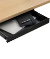 Produktbild: Desktronic Schreibtisch-Organizer, Untertisch-Aufbewahrungsbox, Schreibtisch für Büro Schule Homeoffice Schreibwaren, Metallschublade, Versteckte Schubladenbox (Schwarz)
