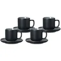 Produktbild: Ritzenhoff & Breker JASPER Espressotasse mit Untertasse 100 ml 4er Set - Schwarz