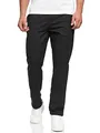 Produktbild: Indicode Herren Haverfield Stoffhose aus Leinen & Baumwolle | Herrenhose Freizeithose Männer Black, S