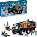 Produktbild: LEGO City Arktis-Truck mit Labor – Bau- und Spielset – Erkundungsfahrzeug mit Lenkung und Federung – inkl. Schneescooter, 5 Mini-Figuren und ... - Bunt