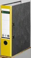 Produktbild: LEITZ Ordner Rückenbreite 8 cm DIN A4 Karton gelb marmoriert 10805015