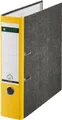 Produktbild: Leitz Ordner 1080 DIN A4 Rückenbreite: 80mm Gelb Wolkenmarmor 2 Bügel 10805015