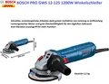 Produktbild: BOSCH GWS 12-125  1200W 125mmØ 11.000U/min Professioneller Winkelschleifer