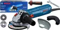 Produktbild: Bosch Winkelschleifer GWS 12-125 + Handgriff + Schutzhaube + Zubehör 06013A6101