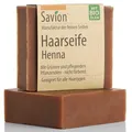 Produktbild: Savion Haarseife Henna, für alle Haartypen, Vegan, Palmölfrei, Tierversuchsfrei, Plastikfrei, 85g