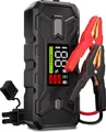 Produktbild: Booster Auto Starthilfe Powerbank 3000A: Starthilfegerät 12V für 8,0L Benzin & Diesel Motor, Jump Starter mit intelligenten Starthilfekabeln & integriertem Sicherheitssystem, PD65W Schnellladung & LED