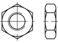 Produktbild: 50 x Sechskantmuttern, niedrige Form DIN 936 A 2 M 10 A 2, CAB FASTENING
