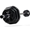 Produktbild: MATCHU - Aerobic pump set - Langhantel set - 20kg - Hantelset - Pump set - Inkl. 6 Hantelscheiben - Federverschlüsse - Krafttraining - Stahl - Schwarz