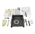 Produktbild: WOW!TOOLS Malerset Maler-Kit 15tlg Malerset Farbwalze Farbwanne Pinsel Handschuhe, (Set, 15tlg)