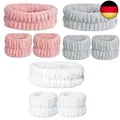 Produktbild: 9 Stück Spa Gesichts Stirnband Handgelenk Waschband Set, Mikrofaser Gesichts