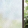 Produktbild: Fensterfolie Sichtschutz Selbsthaftend Milchglasfolie Blumen 44,5x200 cm