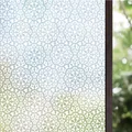 Produktbild: Fensterfolie blickdicht Sichtschutzfolie Dekofolie Blumen 44.5 x 200 cm