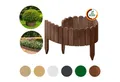 Produktbild: Floranica Palisade Flexible Rollborder Beeteinfassung Beetumrandung Rasenkante Holzzaun, LxH: 100x10 cm, Braun, Dekozaun Umzäunung von Blumenbeeten Kräutergarten Wege Rasenbegrenzung
