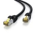 Produktbild: CSL 30m Cat 7 Outdoor Netzwerkkabel 10 Gbit/s RJ45 IP66 robust schwarz OVP NEU