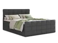 Produktbild: Sofnet Boxspringbett Best Lux mit Fußteil, 2 Bettkästen und Topper - Doppelbett, Bonell-Matratze, Polsterbett, Bett, Betten, Bettgestell, Schlafzimmer (Graphit (Inari 94), 180 x 200 cm)