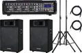 Produktbild: Pronomic PM42-115 StagePower Set Aktivanlage (4-Kanal 100 Watt Powermischer mit MP3-Player, 15