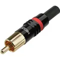Produktbild: Cinch Stecker Hicon HI-CM03-RED Cinchstecker Cinch-Stecker NEU