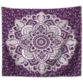 Produktbild: Wandbehang Mandala indisch 200 x 150 cm Lila Polyester Wandtuch Wandteppich Tapi