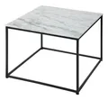 Produktbild: Couchtisch 50 x 41 x 50 cm - Marmor Weiss / Schwarz - 40112