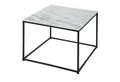 Produktbild: riess-ambiente Couchtisch ELEMENTS 50cm weiß / schwarz, Wohnzimmer · Marmor · eckig · Metall