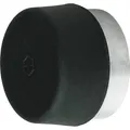 Produktbild: Wandtürstopper,  mit aufgesetztem Gummipuffer,  E487, Ø 32mm,  edelstahl matt