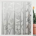 Produktbild: Statische Fensterfolie 90x400cm - Sichtschutz, UV-Schutz und Bambusdesign