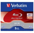 Produktbild: Verbatim Blu-ray-Rohling BD-RE SL 25GB 2x 5er-Pack Jewel Case Blu-Ray-Rohlinge