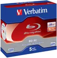 Produktbild: 5 Verbatim Blu-ray BD-RE 25Gb 1-2x Rohlinge wiederbeschreibbar Jewelcase