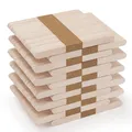 Produktbild: WISYOK 600 Stück Eisstiele Holz, Eisstäbchen Holzstäbchen, Holzstäbchen Zum Basteln, Holzstiele, Bastelstäbchen Holz, Holzspachtel DIY Handwerk-114 mm x 9 mm x 2 mm